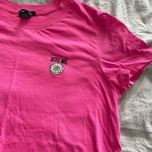 Pink “Bite Me” Shirt